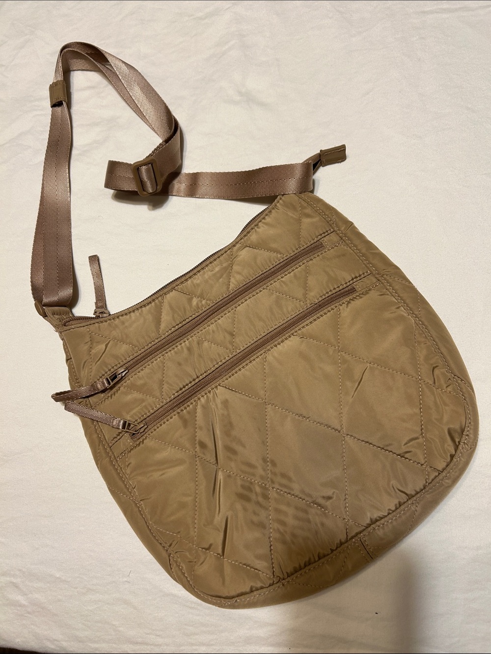 Vera Bradley Quilted Crossbody Bag in Brown